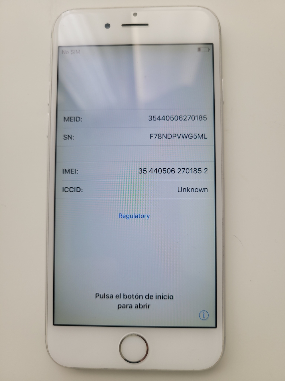 Apple iPhone 6 in White Used Unlocked 128 GB **AJ**